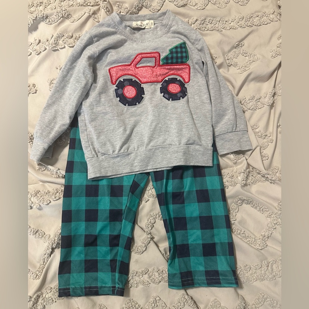 Boys Marie Nichole Christmas outfit